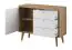 Chest of drawers Maryhill 05, Colour: Oak Riviera / White - Measurements: 83 x 107 x 40 cm (H x W x D)