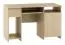 Desk Kiunga 01, Colour: Beech / White - Measurements: 76 x 124 x 60 cm (H x W x D)