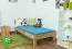 Youth bed Wooden Nature 01, solid oak wood, oiled - 100 x 200 cm