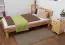 Youth bed Wooden Nature 03, heartbeech wood, oiled, solid - 100 x 200 cm