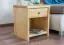 Bedside table solid, natural pine wood Junco 127 - Dimensions 43 x 40 x 35 cm