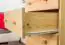 6 Drawer Chest Junco 135, solid pine wood, clearly varnished - H118 x W60 x D42 cm