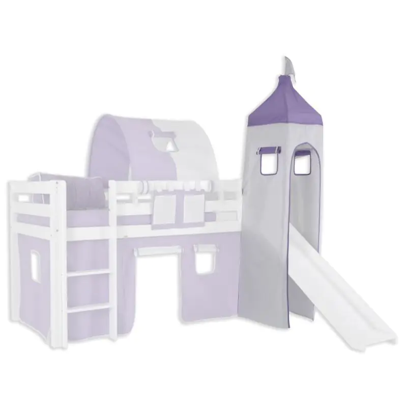 Tower Fabric Set - Color: Purple / White