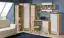 Chest of drawers Arowana 16, Colour: Oak / White Gloss - Measurements: 92 x 137 x 44 cm (H x W x D)