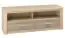 TV base cabinet Mesquite 13, colour: Sonoma Oak light / Sonoma Oak Truffle - Measurements: 50 x 137 x 40 cm (H x W x D), with 2 drawers and 2 compartments