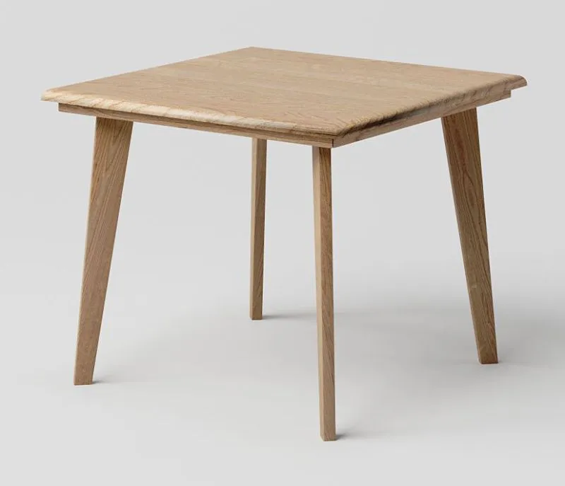 Coffee table solid Oak Natural Aurornis 75 - Measurements: 60 x 60 x 50 cm (W x D x H)