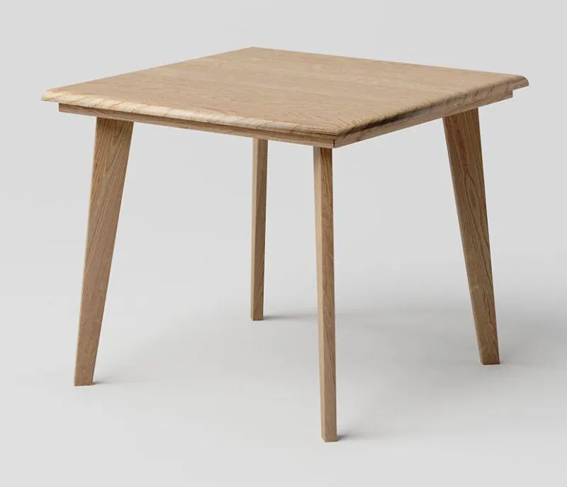Solid Oak Coffee Table Aurornis 75 | Natural Finish | 60 x 60 x 50 cm | Modern Design