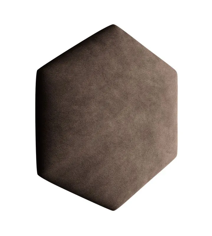 Set of 10 Upholstery Panels | Dark Brown Velour | 35 x 40.5 cm | Easy-Clean S.I.C. Technology