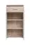 Wardrobe chest of drawers Sviland 17, color: oak Wellington / white - Dimensions: 114 x 60 x 35 cm (H x W x D), with three compartments