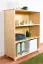 120cm Standard Bookcase Junco 52A, solid pine, clearly varnished - H120 x W100 x D42 cm