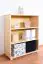 120cm Standard Bookcase Junco 52A, solid pine, clearly varnished - H120 x W100 x D42 cm