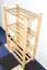 Shoe rack solid, natural beech wood Junco 223 - Dimensions 100 x 58 x 26 cm