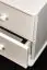Chest of drawers/night dresser pine solid wood white Junco 154 – Dimensions: 55 x 40 x 42 cm (H x W x D)