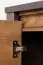 Dresser Selun 03, Colour: Oak dark brown / Grey - 80 x 130 x 43 cm (h x w x d)