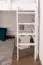 Loft bed for adults "Easy Premium Line" K23/n, solid beech wood, White lacquered, divisible - Lying surface: 120 x 200 cm
