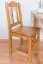 Chair solid pine wood alder color Junco 247 - Dimensions: 93 x 44 x 43 cm (H x W x D)