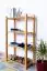 Shoe rack Beech Solid wood Alder color Junco 223 - Dimensions: 100 x 58 x 28 cm (H x W x D)