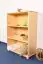 120cm Standard Bookcase Junco 52B, solid pine, clearly varnished - H120 x W80 x D42 cm