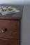 Chest of drawers 030, 5 drawer, solid pine wood, nut-coloured - 120H x 60W x 42D cm 