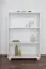 Shelves Pine solid wood white lacquered Junco 52B - Dimension 120 x 80 x 42 cm