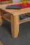 Coffee table Wooden Nature 05, with magazine rack, solid heartwood beech, organically oiled - W100 x H45 x D68 cm