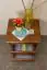2 Drawer Bedside table 007, solid pine wood, oak finish - H55 x W42 x D35 cm