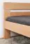 Single / guest bed ' Easy Premium Line ® ' K6, 120 x 200 cm Beech solid wood natural