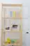 Tall 6-Tier Shelving Unit Junco 54C, solid pine, clearly varnished - H200 x W60 x D30 cm