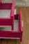 Bedside table "Easy Furniture" N2, Pink lacquered