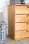 Shoe Cabinet Pine Solid wood massif Natural Junco 221 - 80 x 72 x 40 cm (H x W x D)