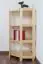 Low 106cm Corner Unit 006, solid pine wood, clearly varnished - H106 x W74 x D60 cm 