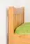 Single bed/guest bed Pine solid wood Alder color 66, incl. Slat Grate - 100 x 200 cm