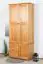 Cabinet solid pine wood wood wood wood wood wood Natural Alder colors 40 - Measurements: 193 x 80 x 42 cm (H x W x D)