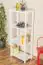 Shelf solid pine timber painted white Junco 56D - dimensions 125 x 50 x 30 cm