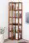 Shelf / Corner shelf solid pine wood, Oak colours rustic Junco 58 - Measurements: 200 x 71 x 54 cm (H x W x D)