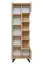 Modern wardrobe with ample storage space Austgulen 02, color: oak riviera / light grey - dimensions: 192 x 60 x 40 cm (H x W x D)
