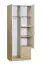 Hinged door cabinet / Wardrobe Plata 07, Colour: Oak Sonoma - 201 x 80 x 53 cm (h x w x d)