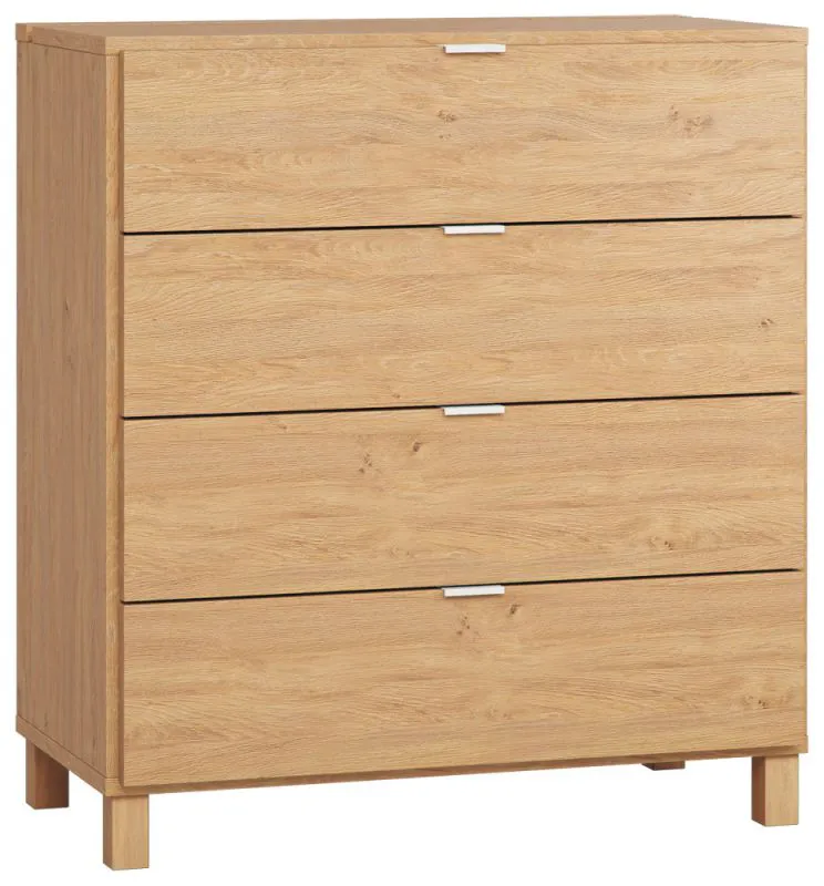 Chest of drawers Averias 08, Colour: Oak - Measurements: 100 x 90 x 47 cm (H x W x D)