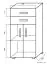 Chest of drawers Garut 15, Colour: Sonoma Oak - Measurements: 118 x 60 x 40 cm (H x W x D)