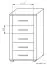 Chest of drawers Aitape 39, colour: dark Sonoma oak / light Sonoma oak - Measurements: 105 x 60 x 40 cm (H x W x D)