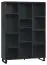 Shelf Chiflero 24, Colour: Black - Measurements: 158 x 112 x 38 cm (h x w x d)
