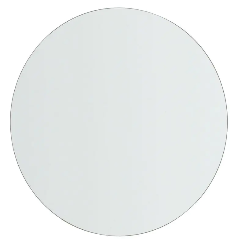 Children's room - Mirror Skalle, Colour: White - Measurements: 48 x 48 x 3 cm (H x W x D)