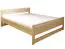 Single bed / Day bed solid, natural beech wood 115, including slatted frame - Measurements 100 x 200 cm