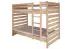 Children's bed / Bunk bed solid, natural beech wood 119 – Dimensions 90 x 200 cm