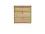 Shoe cabinet 010 solid, natural pine wood - Dimensions 62 x 62 x 40 cm (H x B x T)