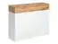 Shoe rack with two flaps Pollestad 14, color: oak Wotan / white - dimensions: 80 x 100 x 30 cm (H x W x D), with one drawer