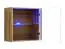 Wall cabinet with LED lighting Fardalen 24, color: oak Wotan - Dimensions: 60 x 60 x 30 cm (H x W x D), with push-to-open function