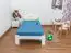 Children's bed / Youth bed A10, solid pine wood, white finish, incl. slatted frame - 90 x 200 cm 