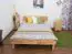 Futon bed / Solid wood bed Wooden Nature 03, heartbeech wood, oiled - 140 x 200 cm