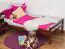 Single bed "Easy Premium Line" K1/2n, solid beech wood, dark brown - 90 x 190 cm